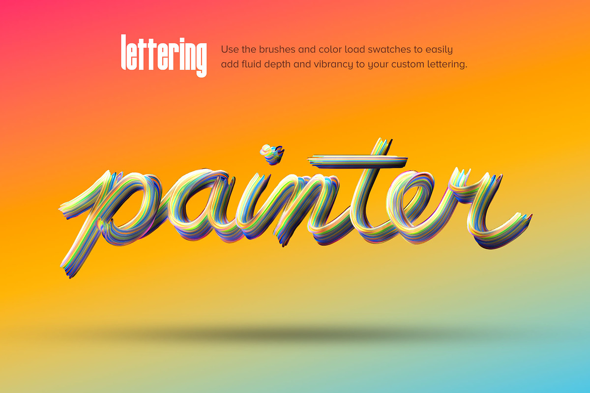 Painter—Multicolor Photoshop Brushes, a Brush Add-On by Chroma Supply (Photo 4 of 20)