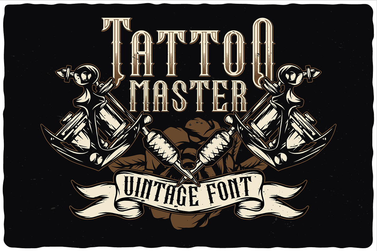 Tattoo Master label font preview 3