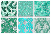 Mint Green Silver Glitter Texture, a Texture Graphic by Dream Creation (Thumbnail 5 of 7)