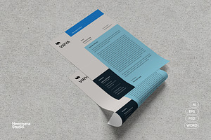 VIRYA | Marketing Agency Letterhead, a Stationery Template by Neermana