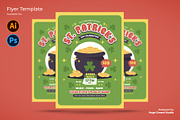 Playful St. Patrick's Day Flyer, a Flyer Template by Huge Dream Studio (Thumbnail 1 of 5)