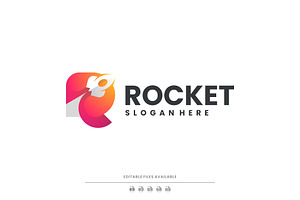Gradient Modern Rocket Logo Design, a Branding & Logo Template by Artnivora.Std