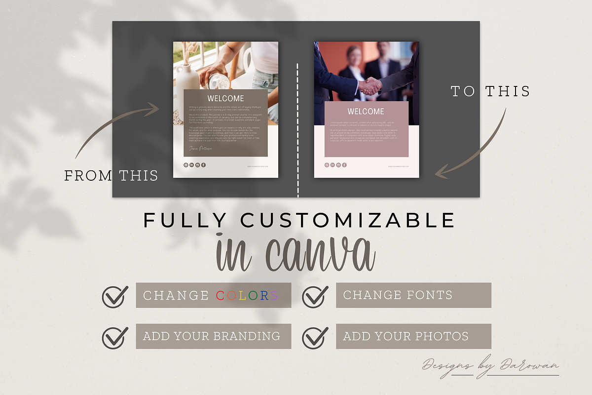 Prompt Journaling Workbook | Canva, a Magazine Template by Designs by Darowan (Photo 10 of 10)