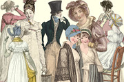 Jane Austen Era Regency Clipart Set, an Illustration by ephemoire (Thumbnail 1 of 4)