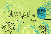 hand drawn owls, a Decorative Illustration by totokumi (Thumbnail 2 of 3)