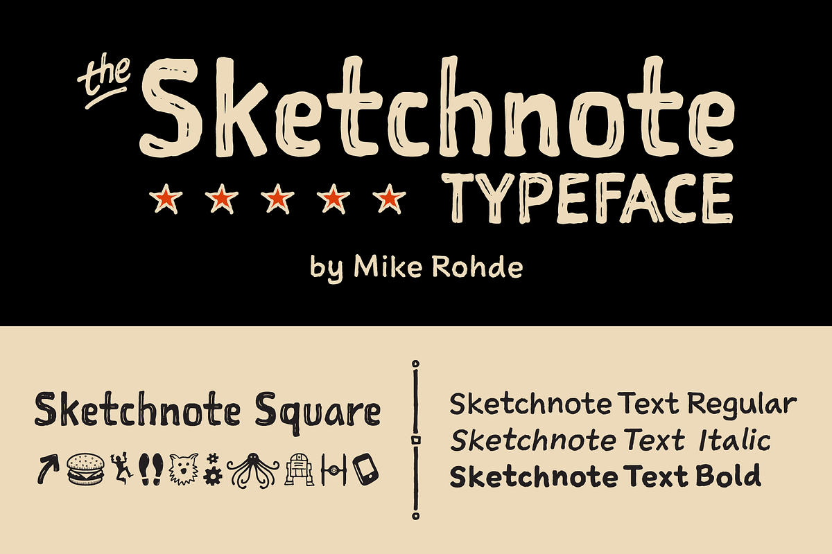 Sketchnote, a Handwritten Font by Delve Fonts (Photo 1 of 7)