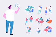 Isometric cartoon people vector set, a Person Illustration by Vector_Art (Thumbnail 13 of 24)