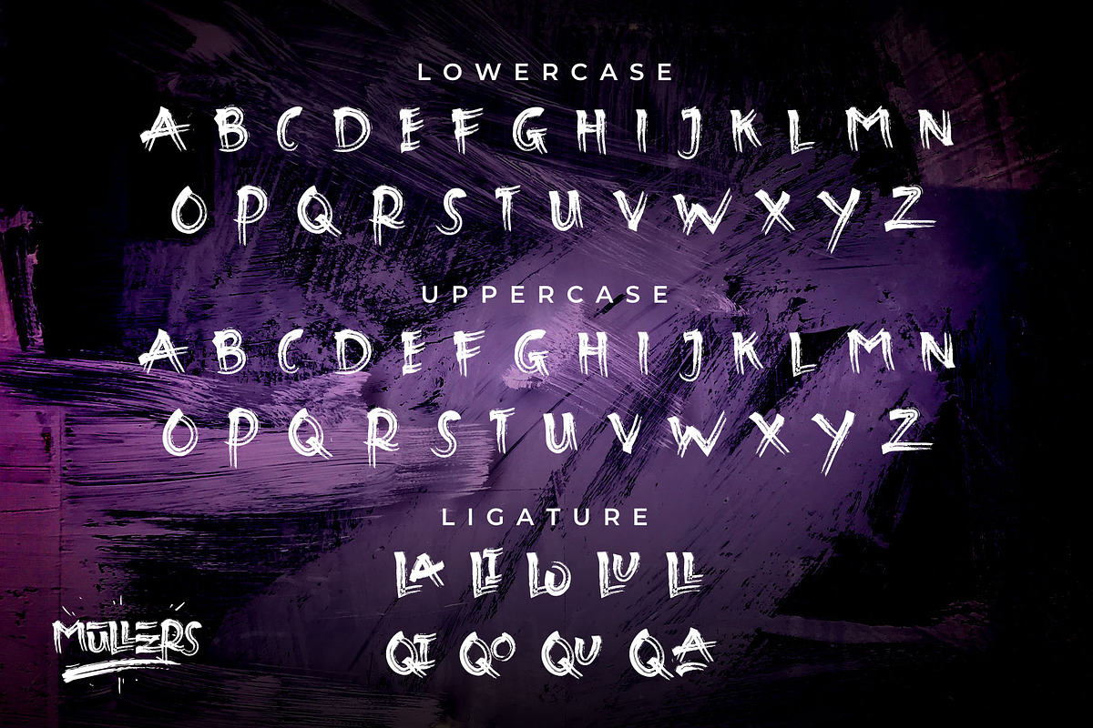 Mullers Brusher - Font Brush, a Blackletter Font by Izalsye (Photo 7 of 7)