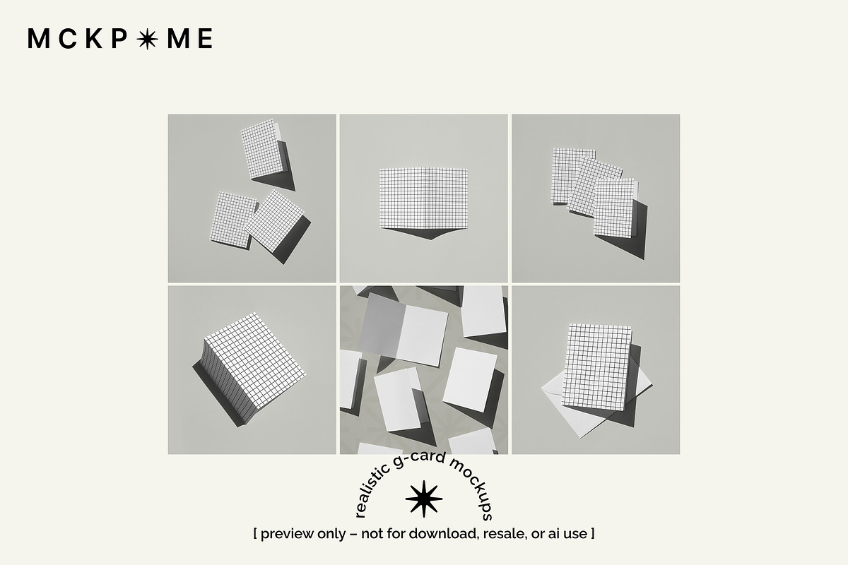 US A2 greeting card mockup set, a Merchandise Mockup by MCKP*ME (Photo 2 of 7)