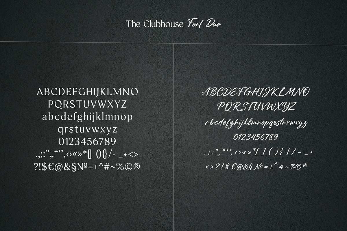 The Clubhouse Font Duo, a Handwritten Font by gafaroff studio (Photo 8 of 8)