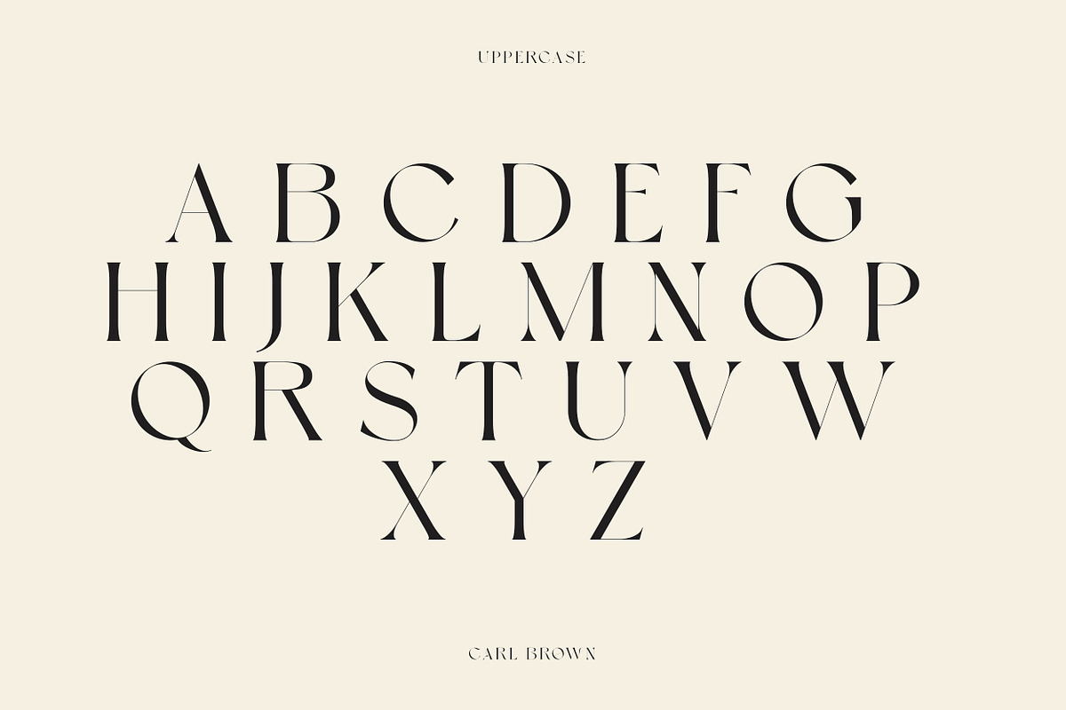 Carl Brown | Modern Serif, a Serif Font by Muntab_Art