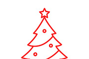 Christmas tree icon, a Duotone Icon by RAHMAT (Thumbnail 2 of 4)