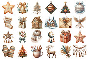 Boho Christmas Clipart Bundle, an Illustration by Daily.Designs (Thumbnail 2 of 4)