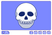 Skull Cartoon Vector Icons, a Person Illustration by Artstorystudio (Thumbnail 1 of 3)
