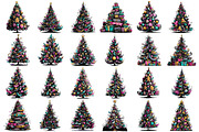 Christmas Tree Clipart, an Illustration by Pixels.Craft (Thumbnail 5 of 6)