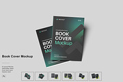 Book Cover Mockup, a Books & Magazine Mockup by NyakBiett (Thumbnail 1 of 8)