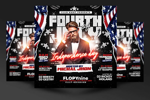4th of July Flyer Template, a Flyer Template by RTXdesinger99