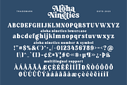 Aloha Nineties - Retro Serif Font, a Serif Font by Keithzo (Thumbnail 8 of 10)