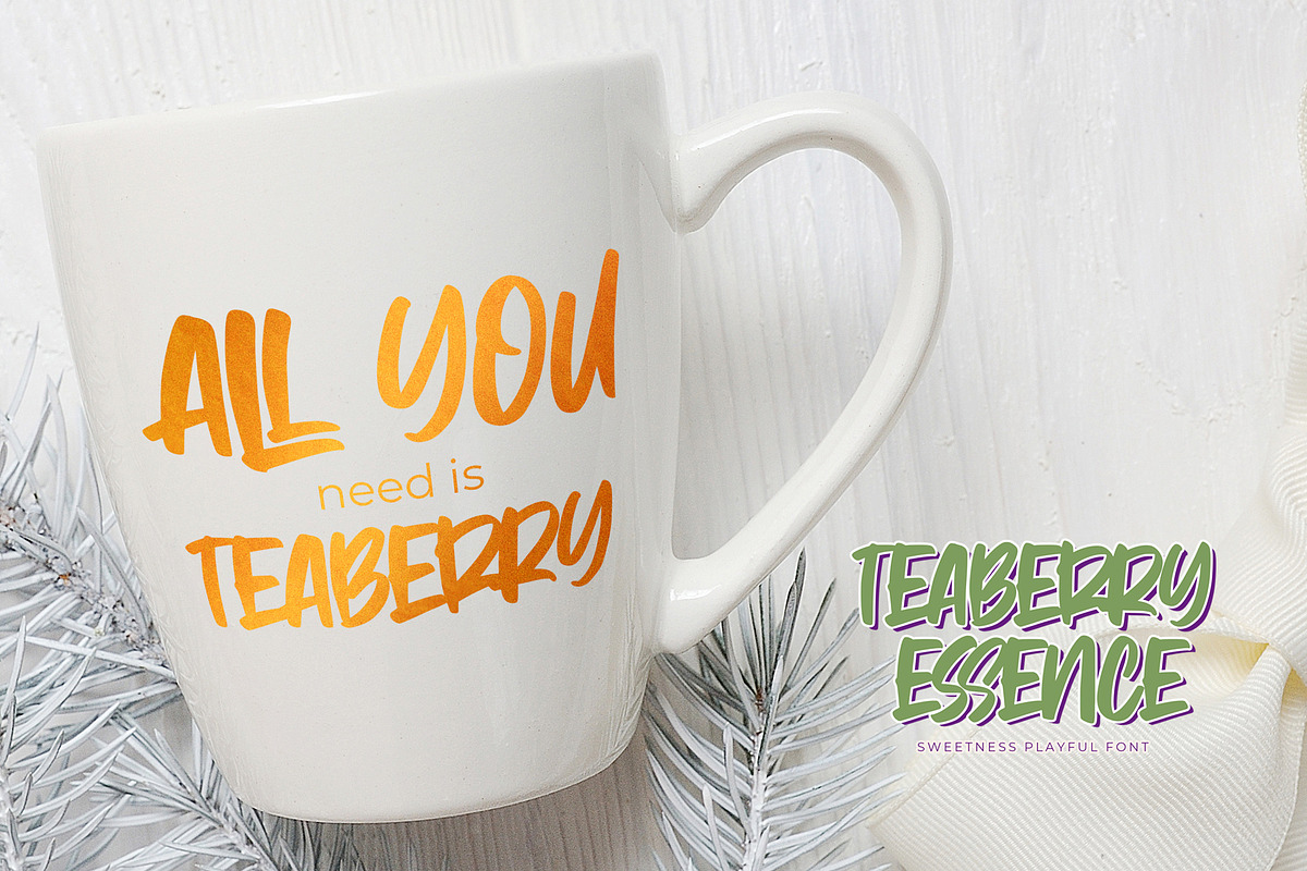 Teaberry Essence - Sweetness Playful, a Font by Gassstype (Photo 3 of 8)