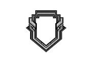 Art Deco Shield Frame SVG Bundle, an Illustration by Creativeshirt (Thumbnail 4 of 31)