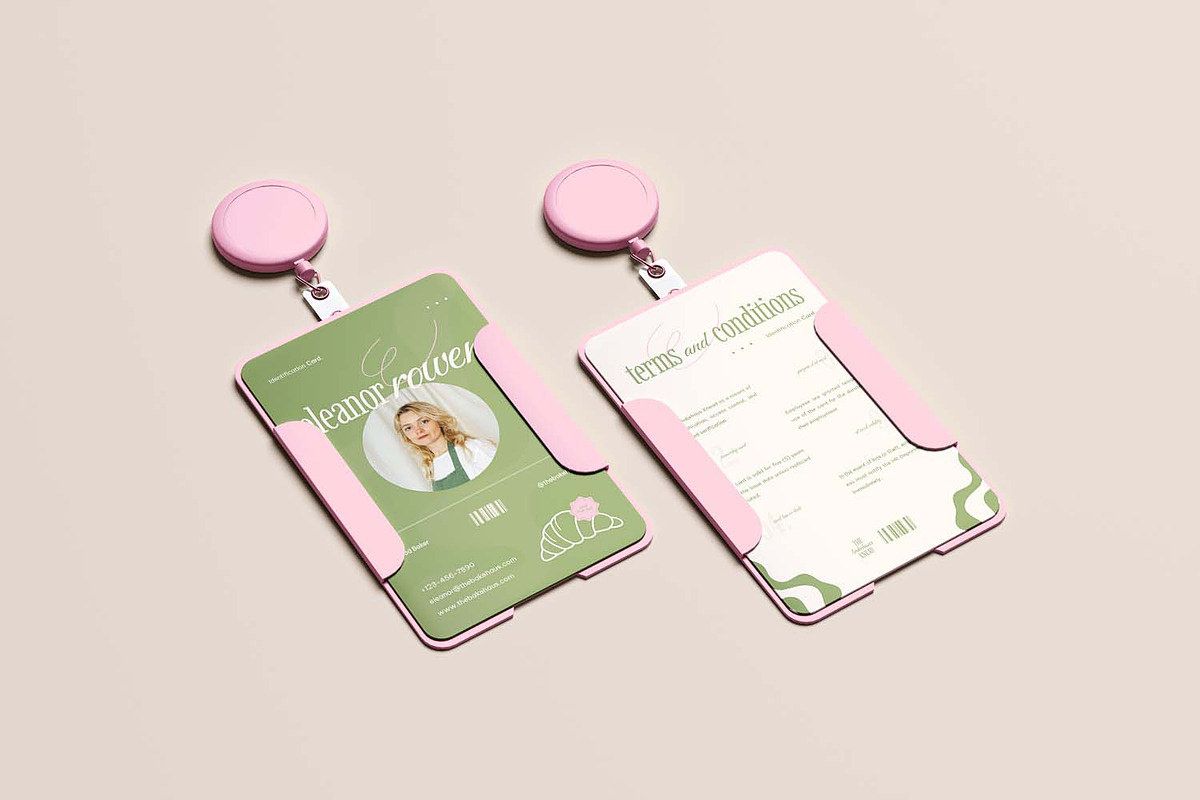 The Bakehaus Head Baker - ID Card, a Card Template by VUNIRA (Photo 2 of 3)