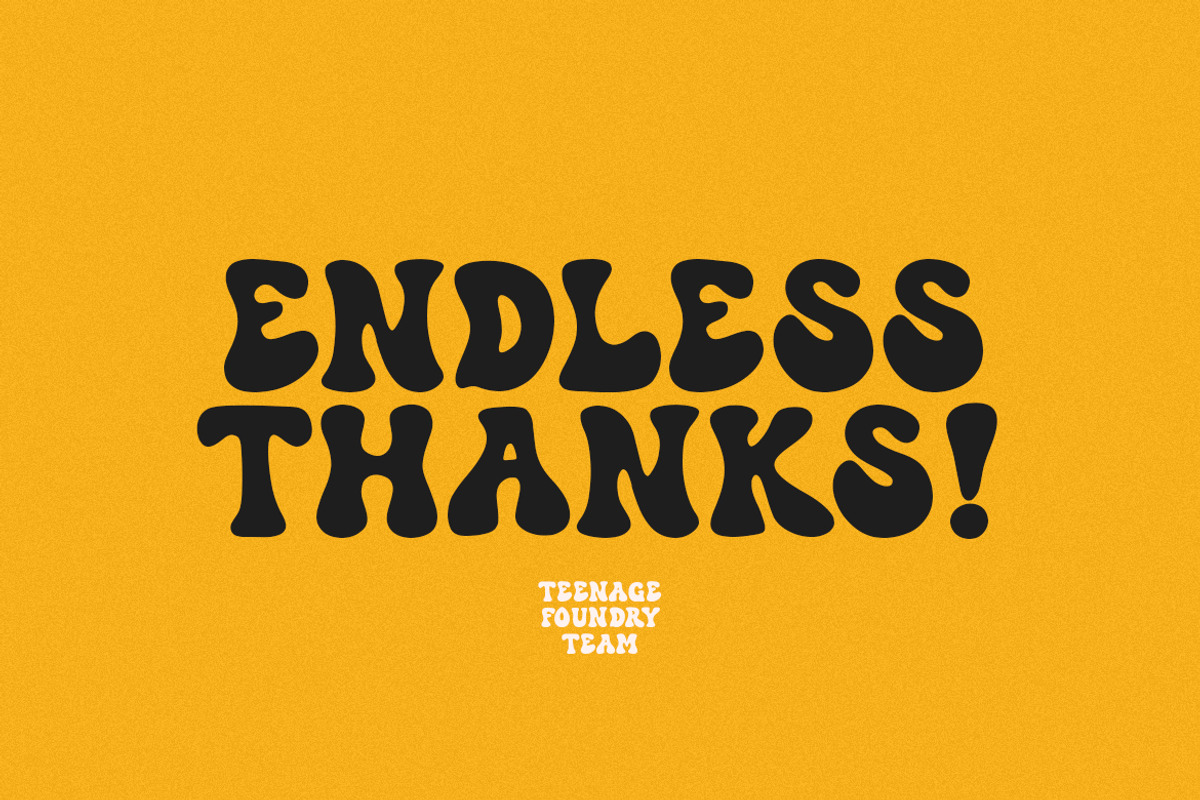Teenage Closel, a Sans Serif Font by TeenageFoundry (Photo 6 of 6)