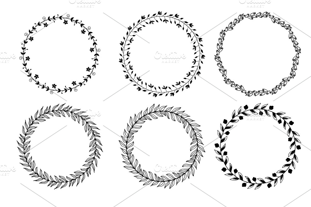 18 Vector Floral Wreathes, an Object Graphic by Sunny Design (Photo 3 of 5)