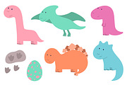 Cute Dinos, an Animal Illustration by Alla_Ri_Shop (Thumbnail 3 of 5)