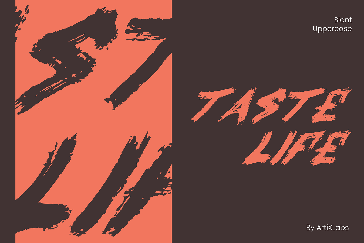Airu Blash Brush Rough Font, a Handwritten Font by ArtiXLabs (Photo 4 of 8)