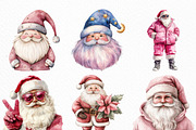 Pink Trendy Christmas Santa Png, an Illustration by Craft Nest (Thumbnail 5 of 6)