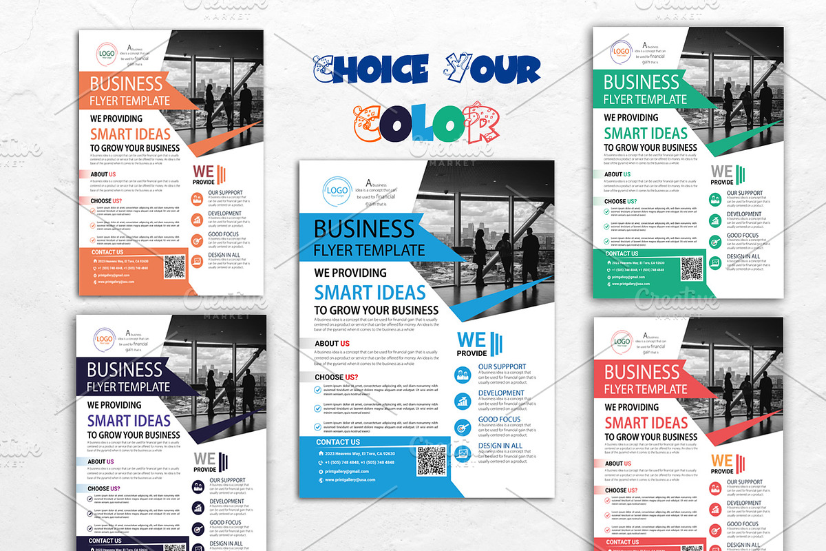 Business Flyer Template, a Flyer Template by Proshanta Sarker (Photo 1 of 4)