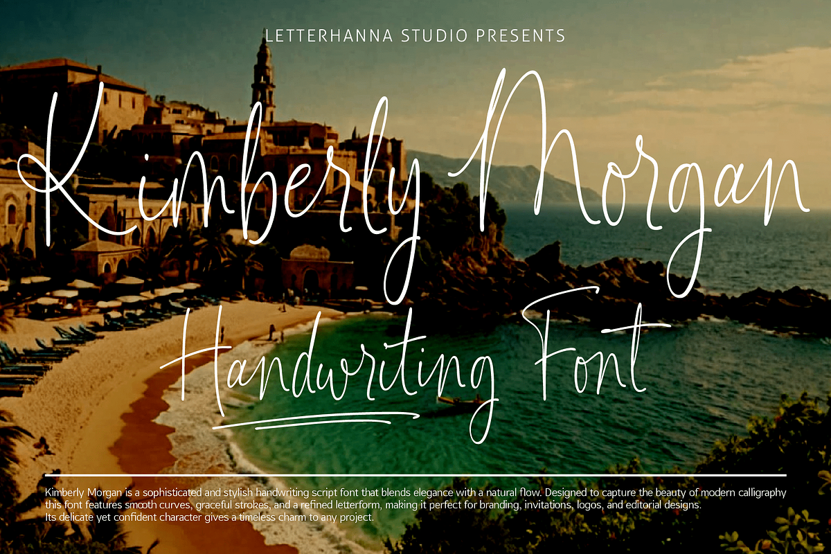 Kimberly Morgan Handwriting Font, a Handwritten Font by Letterhanna Studio (Photo 1 of 10)