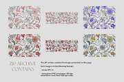 Pomegranate flower seamless patterns, a Pattern Graphic by Elen-Lane (Thumbnail 6 of 6)