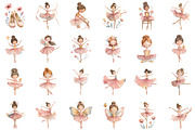 Watercolor Blush Pink Ballerina Clip, an Illustration by Sublimation Artist (Thumbnail 2 of 6)