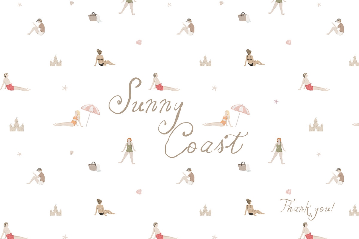 Summer beach. Hand drawn Icons, a Decorative Illustration by Kreker Kate (Photo 8 of 8)