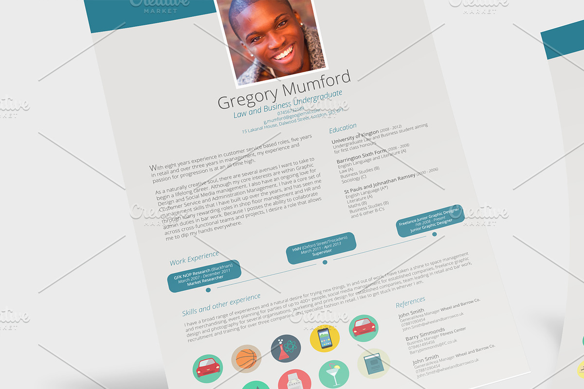 Dive CV/Resume, a Resume Template by Valeur Design (Photo 4 of 4)