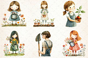 Garden Girl Clipart, an Illustration by Rose Art (Thumbnail 2 of 3)