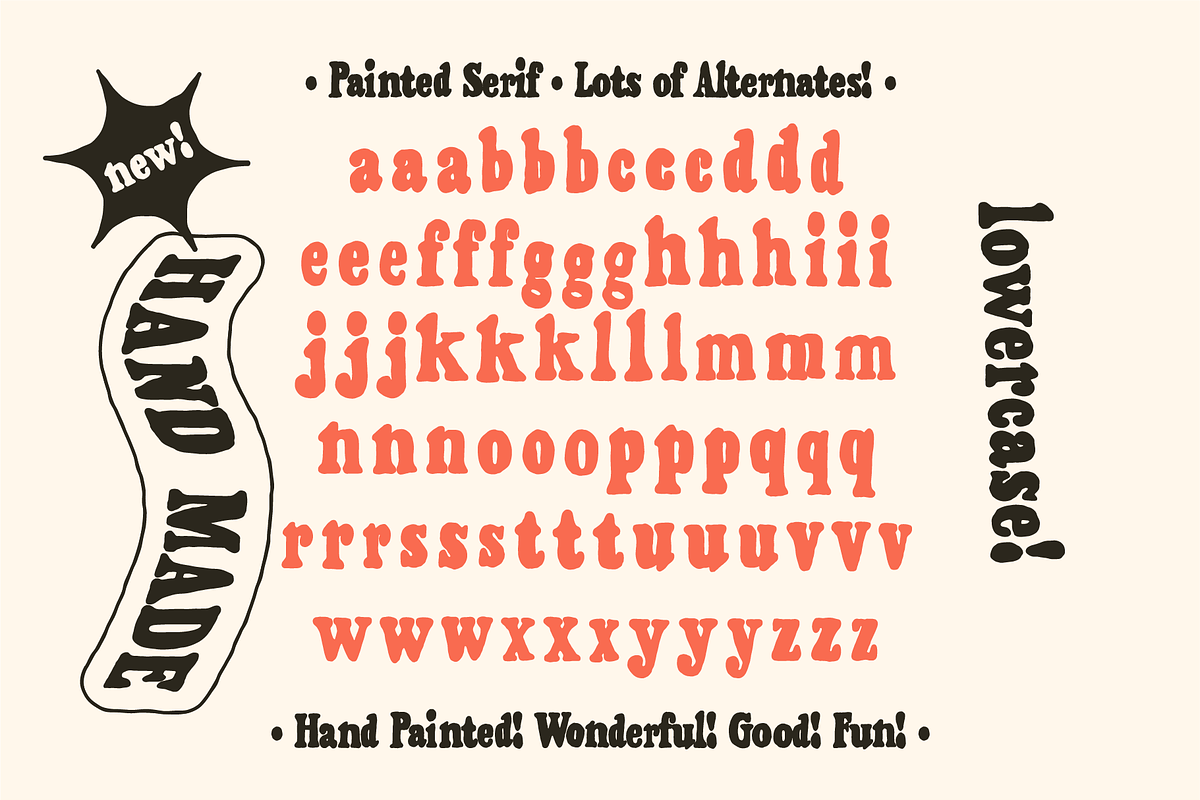 Painted Serif - Hand-lettered Font, a Handwritten Font by Studio Funshop by Kelli (Photo 12 of 15)