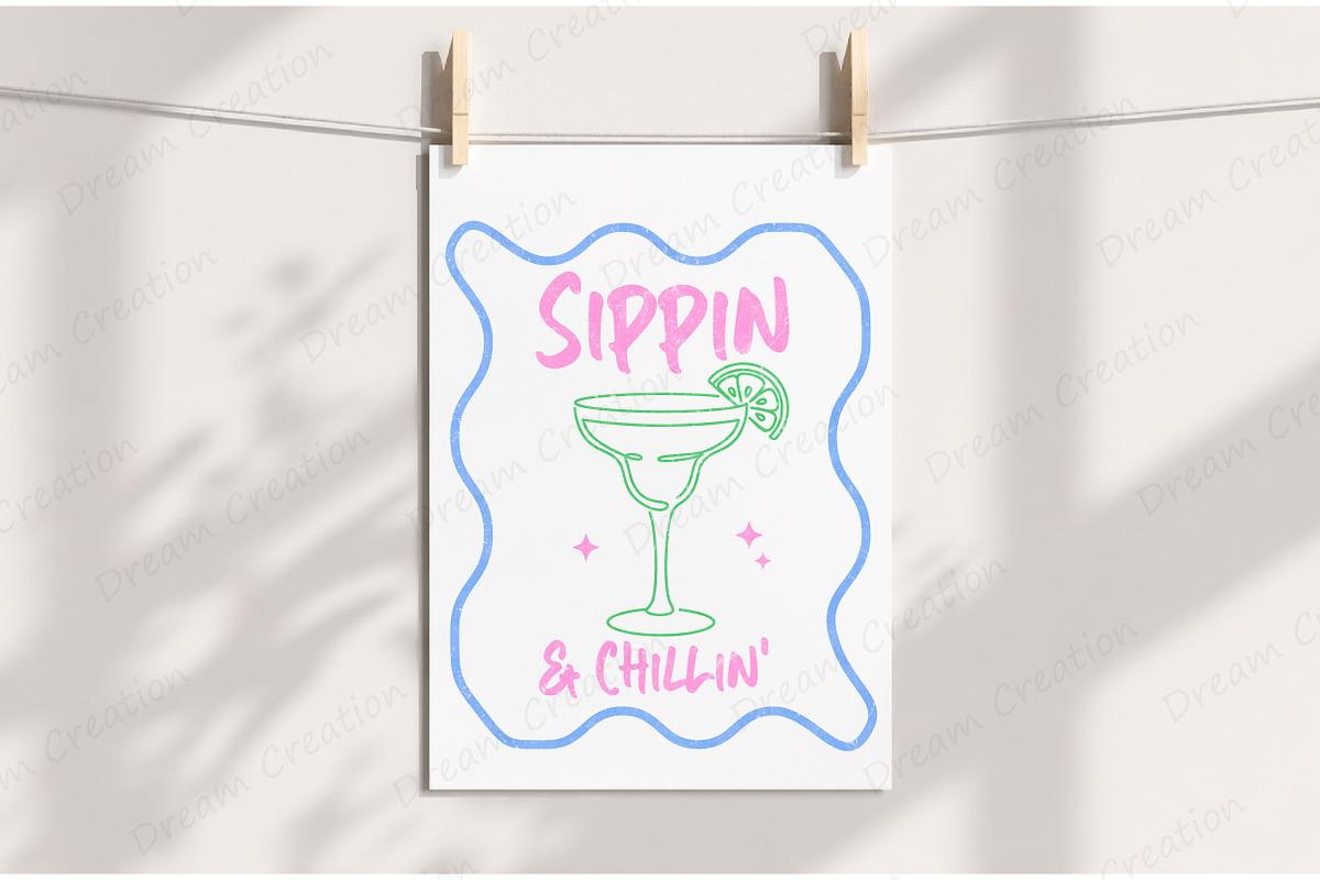 Summer Cocktail PNG Hand Drawn Line, an Illustration by Dream Creation (Photo 4 of 7)