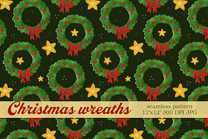 Xmas Ornaments Seamless Pattern