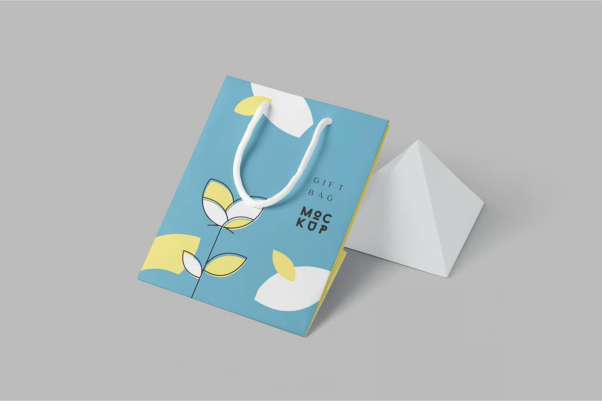 Paper Gift Bag Mockups, a Packaging Mockup by megostudi0 (Photo 5 of 6)