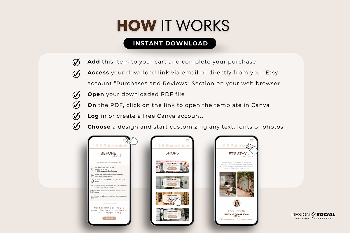 Airbnb Welcome Guide Template, a Presentation Template by design4social (Photo 3 of 7)