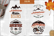 9 Adventure Logos & Tee Designs, an Object Graphic by JeksonGraphics (Thumbnail 2 of 10)