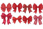 Red Textured Bows Mega Bundle, a Decorative Illustration by Stellalunarts (Thumbnail 13 of 23)