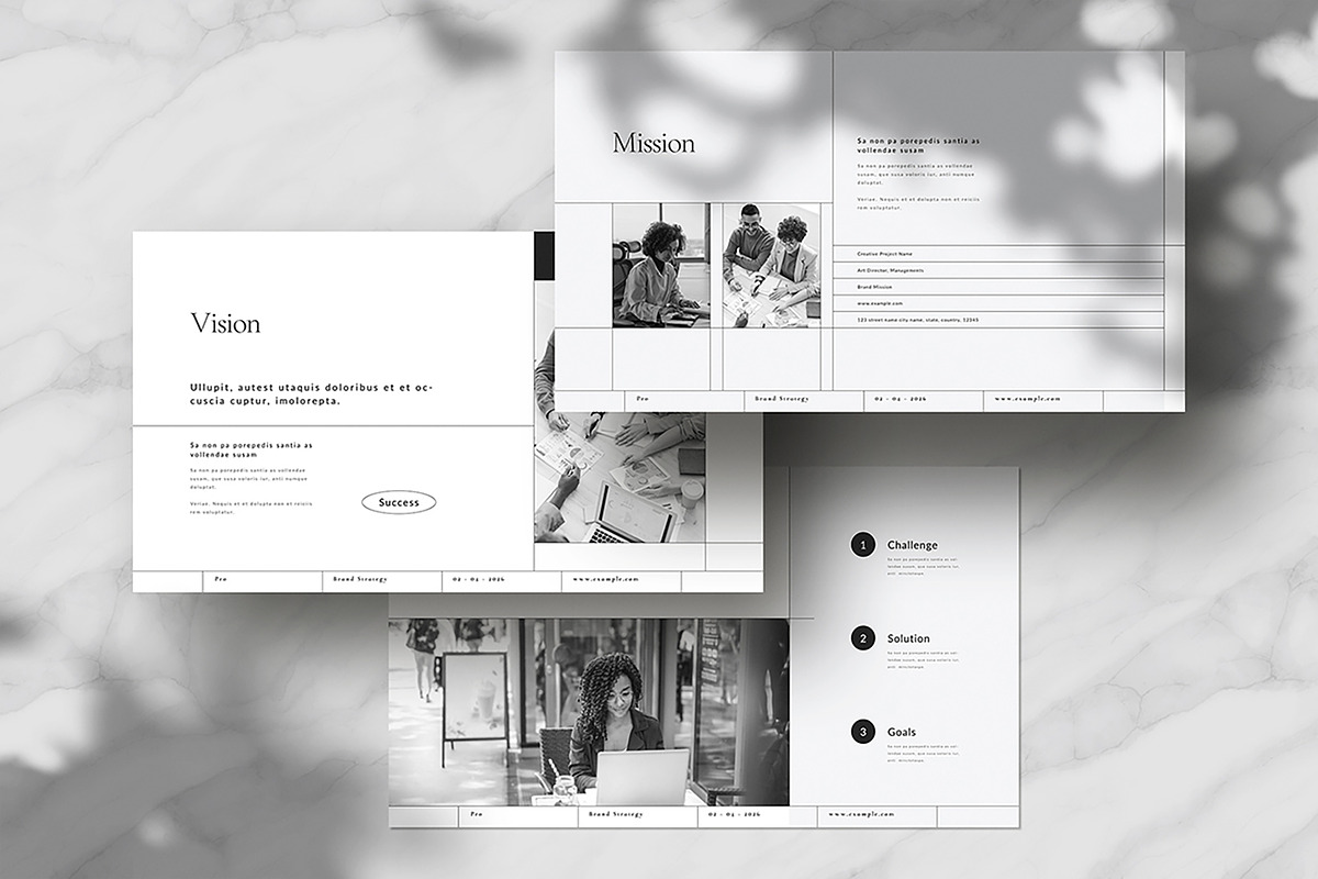 Brand Strategy Template, a Presentation Template by WhiteGraphic (Photo 3 of 7)