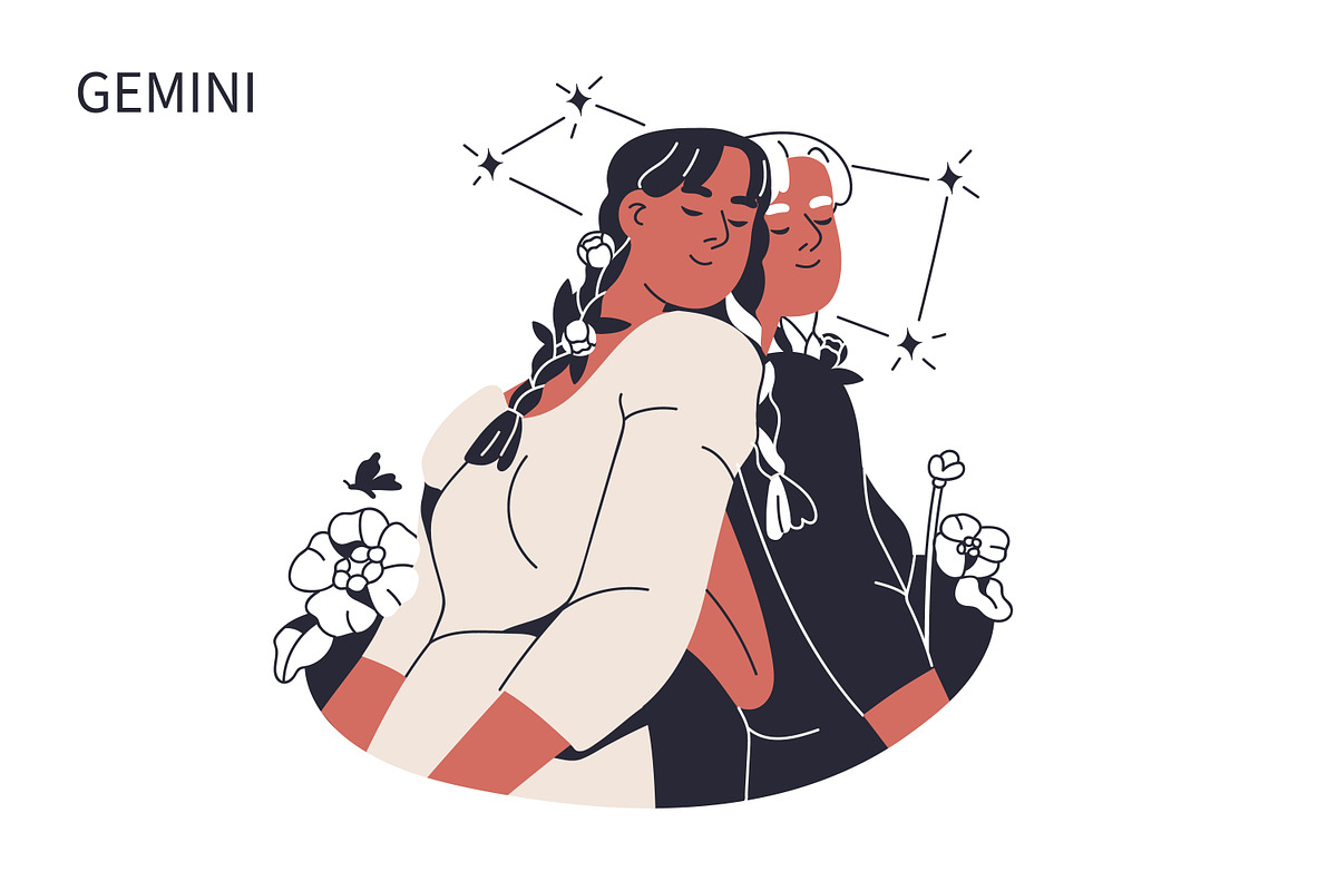 Zodiac signs women, astrology set, a Person Illustration by Good Studio (Photo 4 of 16)