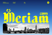 CS Meriam Drawn, a Blackletter Font by Craft Supply Co. (Thumbnail 1 of 8)