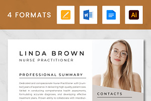 Nurse Practitioner Resume Template, a Resume Template by ResumeInventor