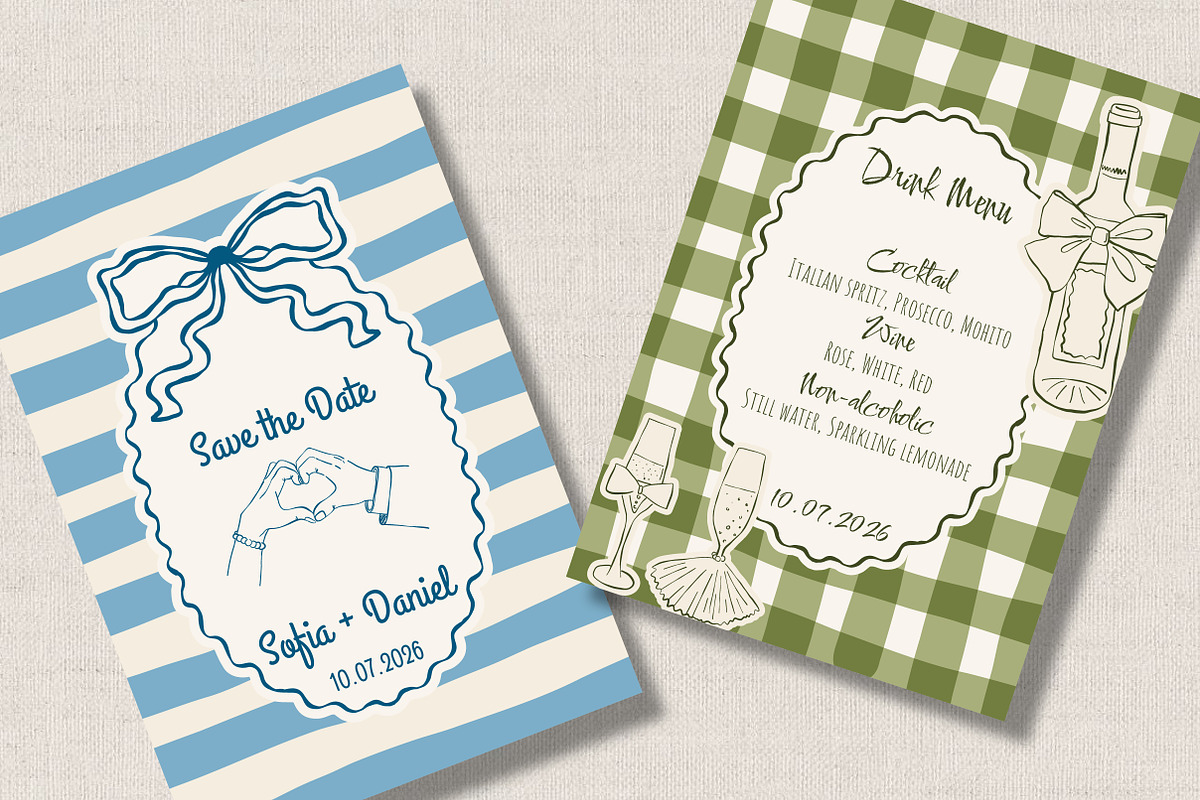 Coquette Ink Wedding Day Bundle, an Object Illustration by KathrineWatercolor (Photo 14 of 14)