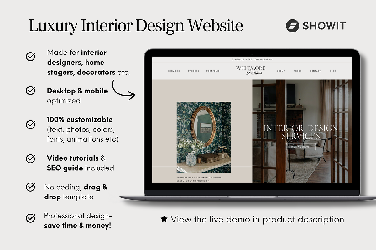 Interior Designer Website Template